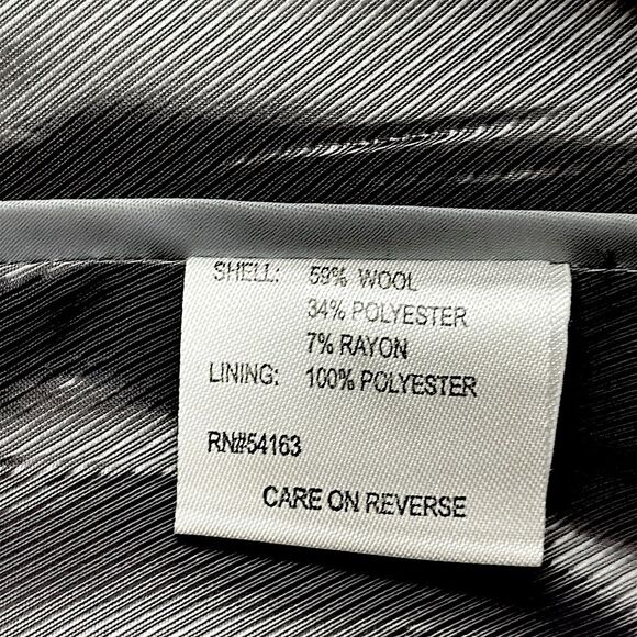 Calvin Klein Red Peacoat Size 12 Wool Blend - Picture 13 of 13